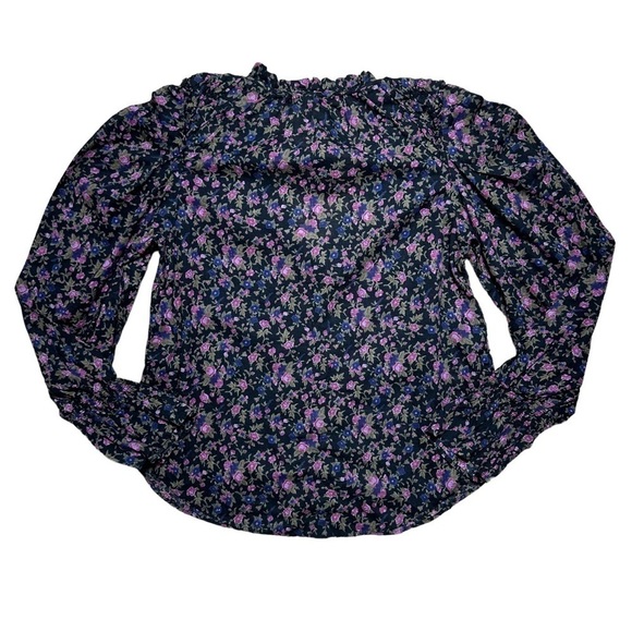 Free People Long Sleeve Button Up Floral Cotten Blouse | U.S. Woman’s XSmall - Picture 2 of 8